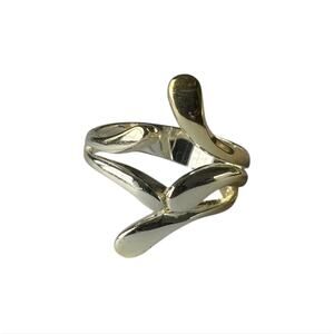 Vintage Sterling Silver 925 Freeform Ring Size 6.75 - Tarnished